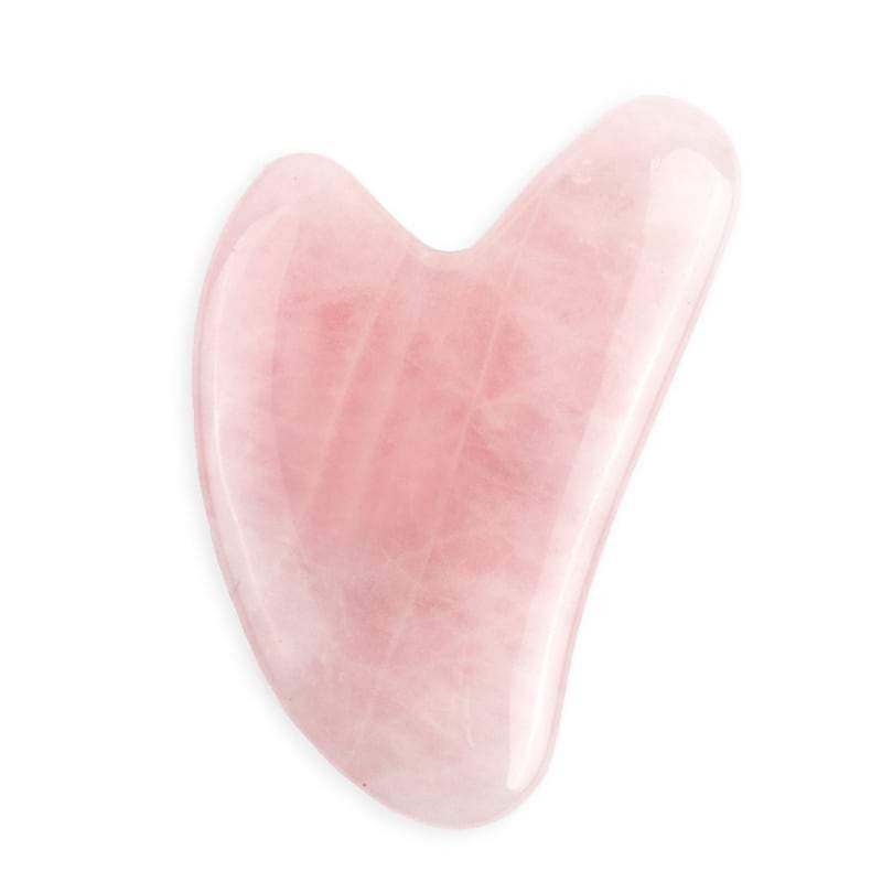 HEART SHAPED GUA SHA- Rose quartz
